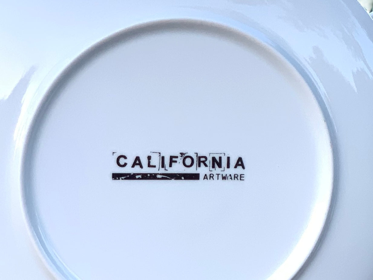 Hummingbirds and Flower Salad Plate- set of 4, 6, 8