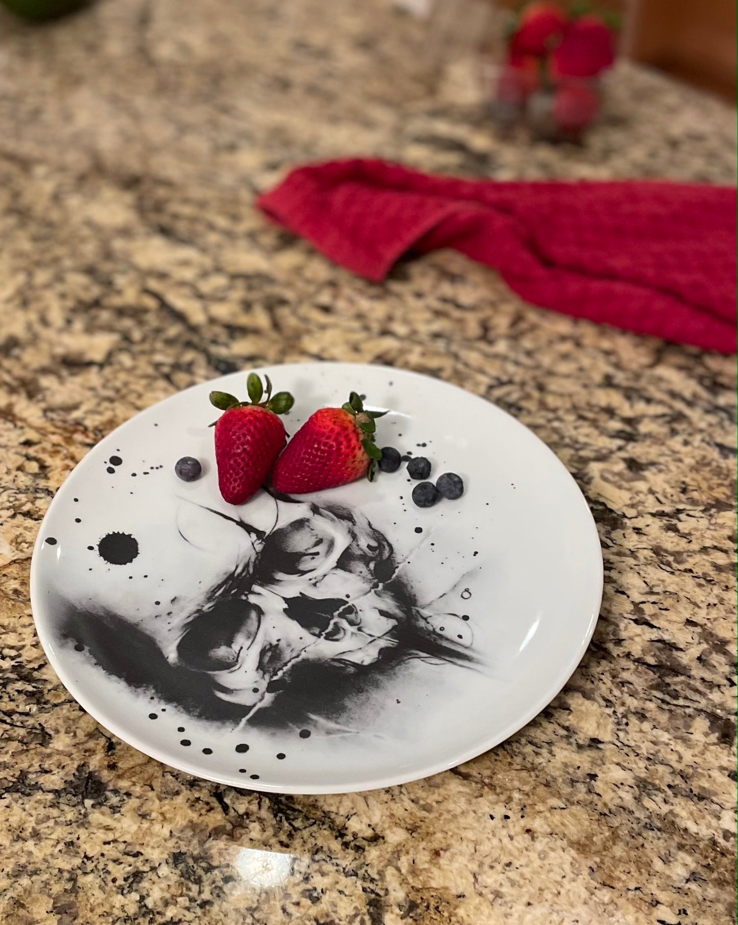 Skull Dinner Plate- set of 4, 6, 8