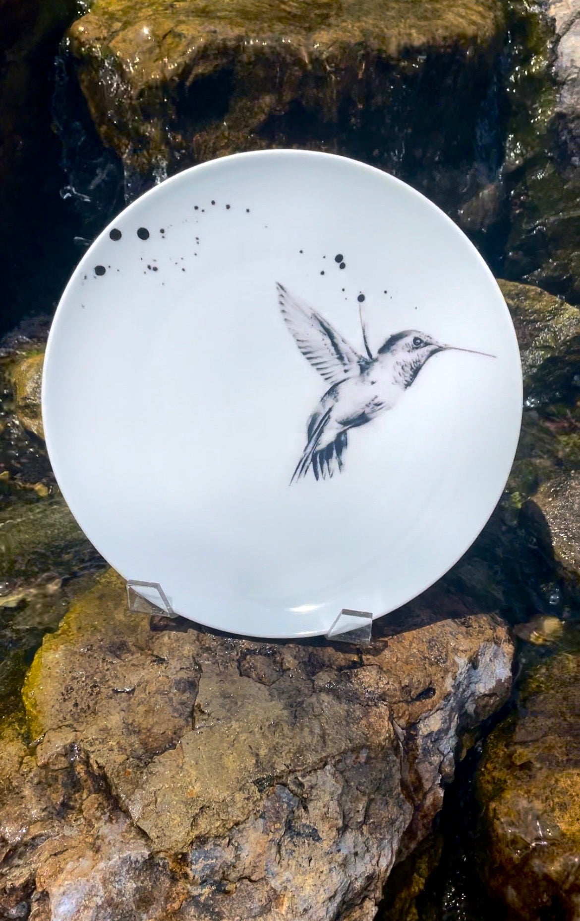 Hummingbird Dinner Plate- set of 4, 6, 8